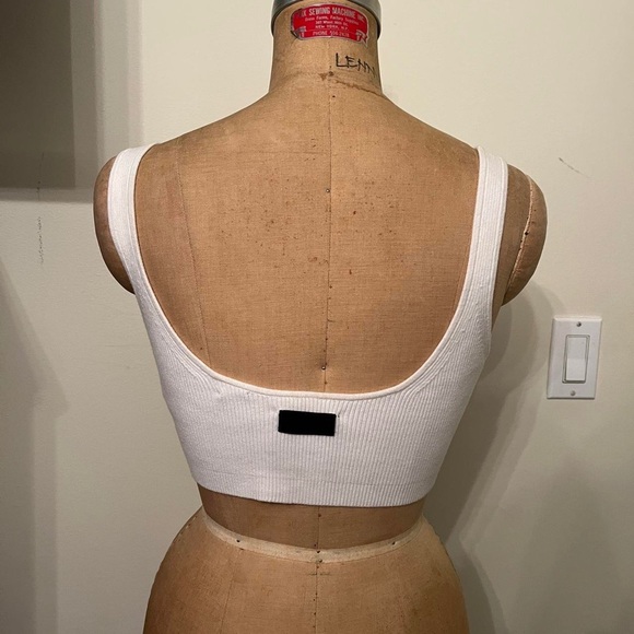 Fenty Puma by Rihanna Ribbed Lace-Up Cropped Bra Top - Picture 6 of 8